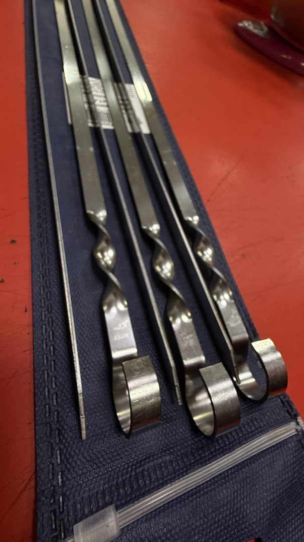 Набор шампуров 6х500х1,5мм в чехле (6шт) плоские