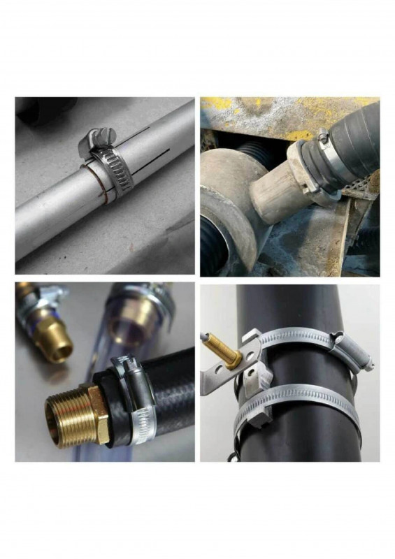 Хомут червячный 16-25мм цинк