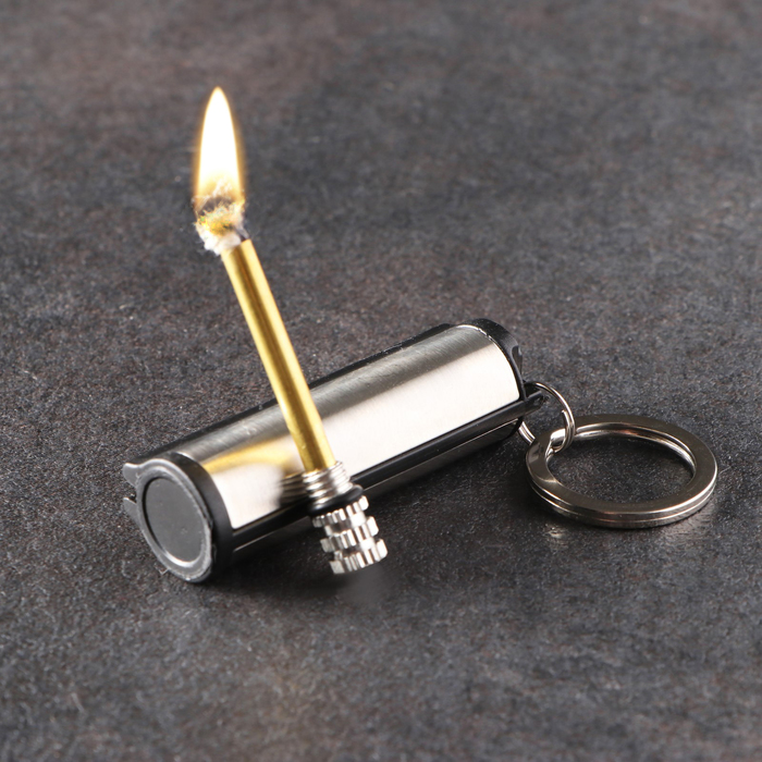 Вечная спичка туристическая 6,5см "Сильва" с кольцом