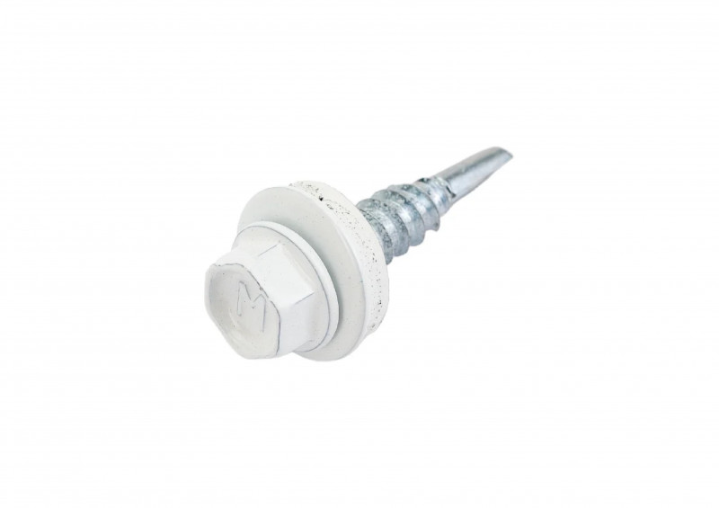 Саморез кровельный окрашенный RAL 9003 4,8х35