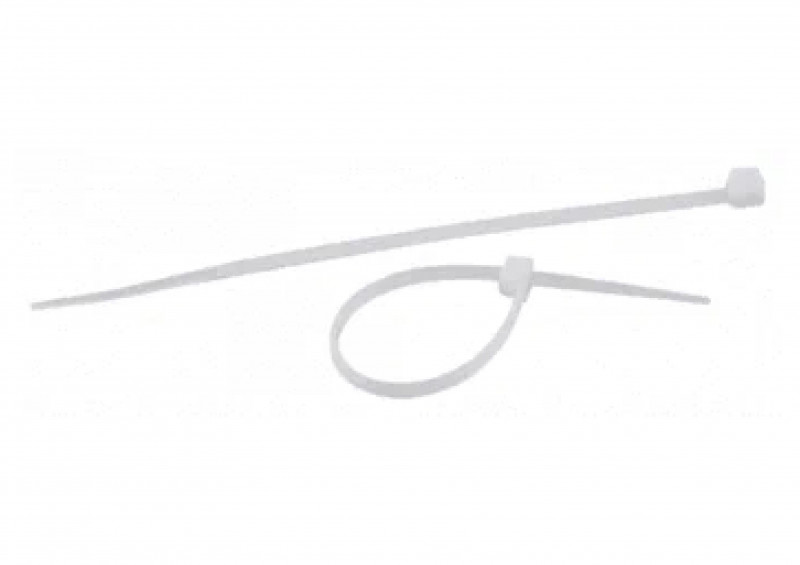 Хомут-стяжки нейлон 100шт 3х200 белые