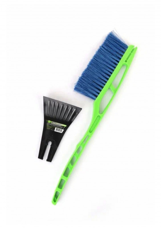 Щетка со скребком 540мм зеленый OKTAN