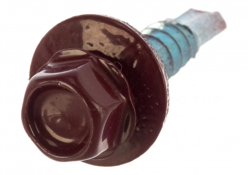 Саморез кровельный RAL3005 4,8х29 винно-красный