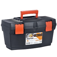 Ящик для инструментов 16" черный/оранжевый MASTER