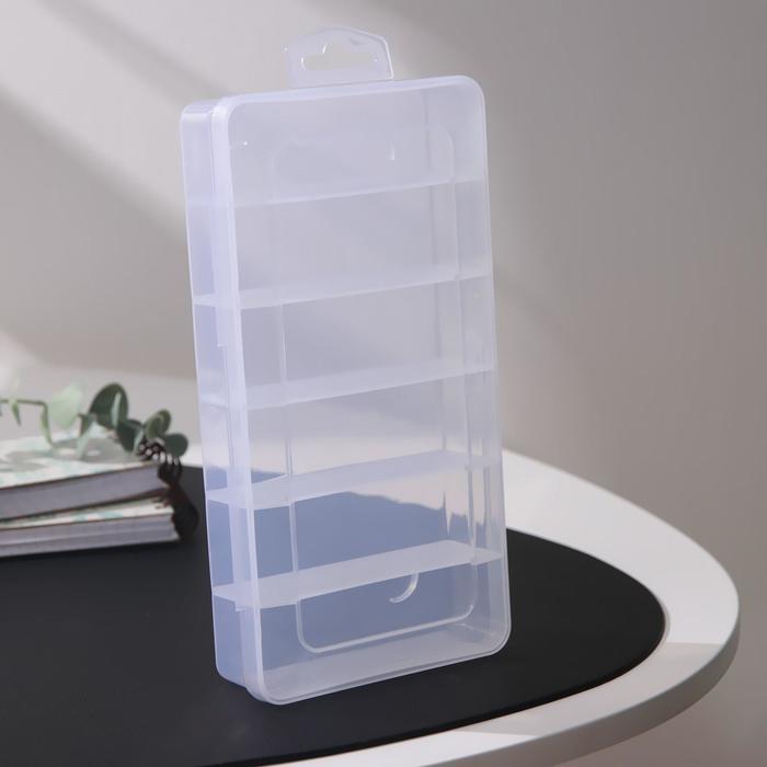 Органайзер для хранения пластиковый 6 ячеек 21х10х3,5см