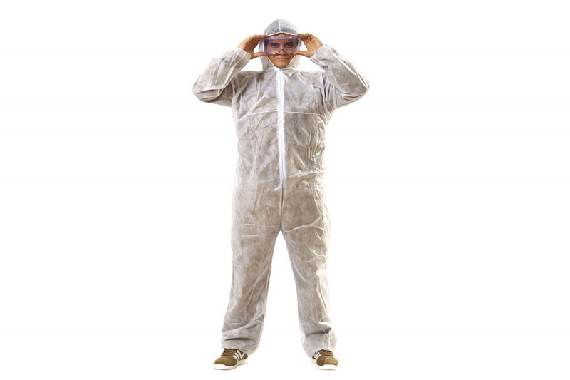 Комбинезон одноразовый,спанбод 40гр (56-58)