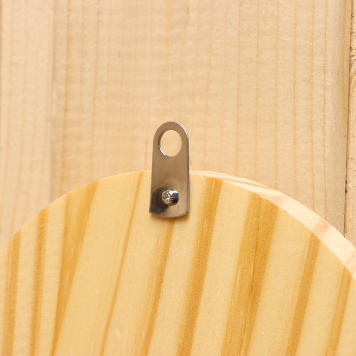 Термометр для бани "Лапти" деревянный 16х12см