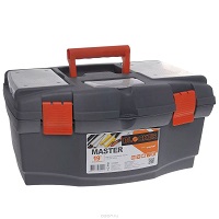 Ящик для инструментов 19" серо-свинцовый/оранжевый MASTER